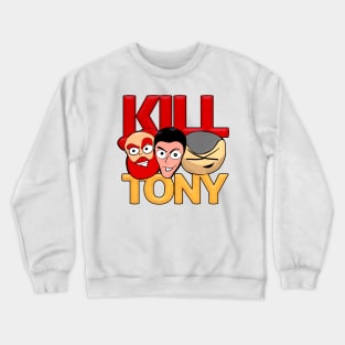 Kill Tony Characters South Park Style (White) Crewneck Sweatshirt